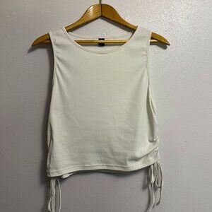 SHEIN Plus Drawstring Side Crop Tank Top